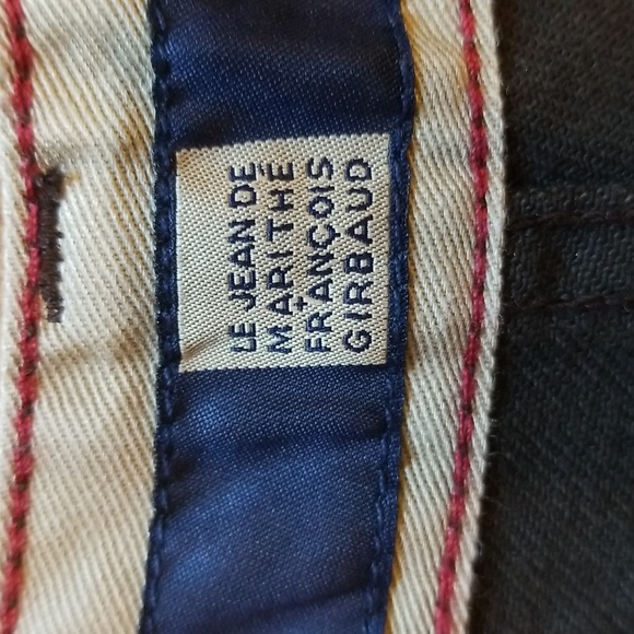 Vintage 90s Marithe Francois Girbaud Mens 42x46 Baggy Wide Leg Jeans Brown - Picture 7 of 11